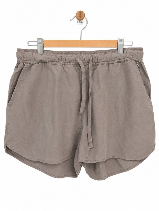 Thread & Supply Pants - NWT Thread & Supply TENCEL™ Drawstring Shorts | Women's Large | Taupe | Summer